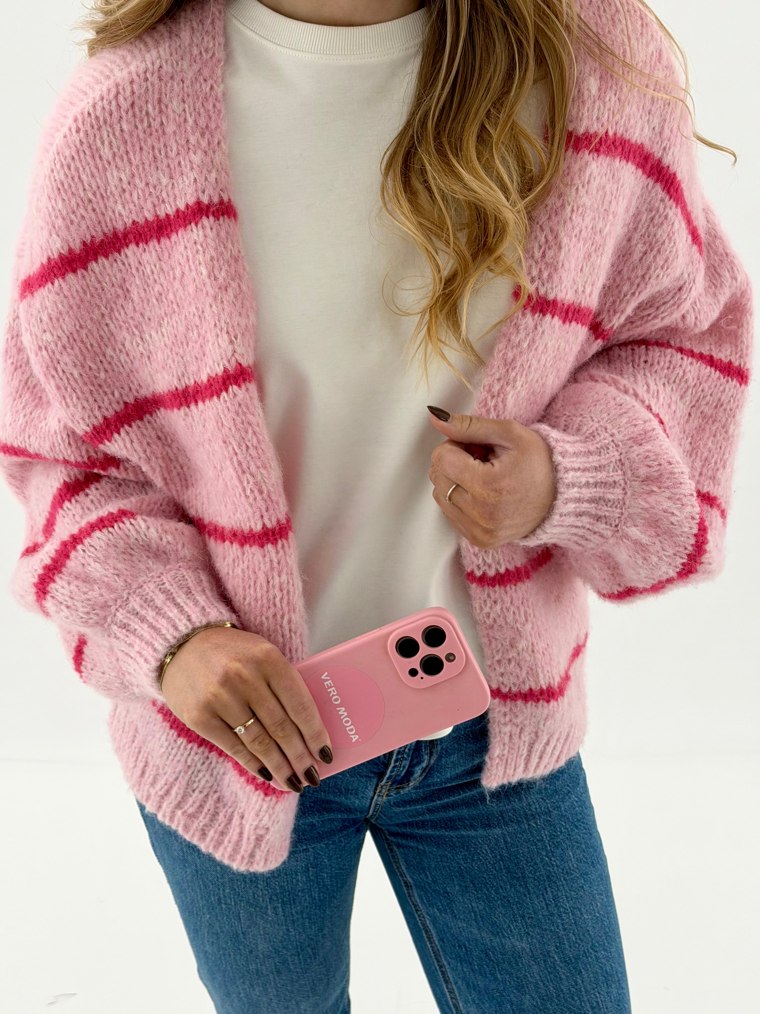 VMMAYBE Knit Cardigan - Bonbon